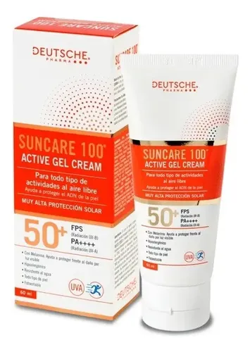 D_645930-Mla99876530037_112025-O.webp Protector Solar Suncare 100 Active Gel 60 Ml - Imagen 1