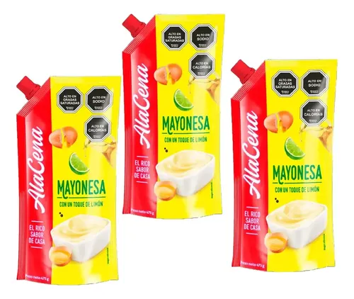 D_649121-Mlc112590112822_062026-O.webp Pack 3 Unidades Alacena Mayonesa Receta Casera 475 G - Imagen 1
