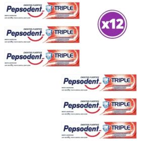 Pack 12 Pepsodent Pasta Dental Con Flour 90g