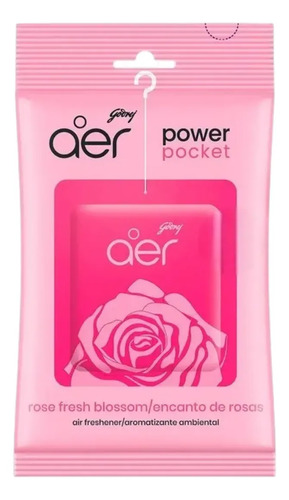 D_650414-Mlc109945962466_042026-O.jpg Aer Powe Pocket Aromatizante Ambiental Encanto Rosa 10G - Imagen 1