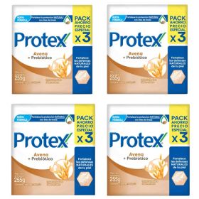 Protex Pack 12 Jabón En Barra Avena 85g C/u