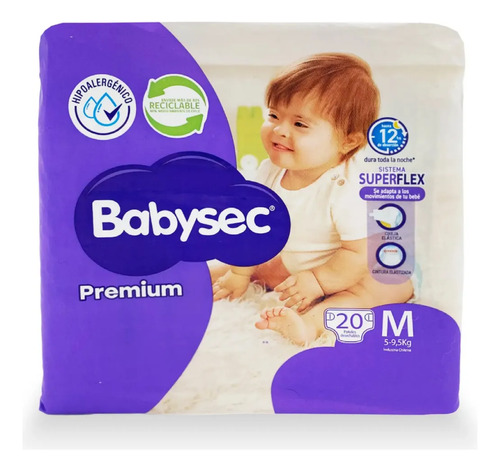 D_654602-Mlc112589988862_062026-O.jpg Babysec Pañales Desechables Flexi Protect Talla M / 20 Un - Imagen 1