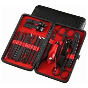 Juego de manicura acero inoxidable 18 piezas