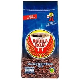 AGUILA ROJA CAFE TOSTADO EN GRANO 500 G (Latino - Colombia)