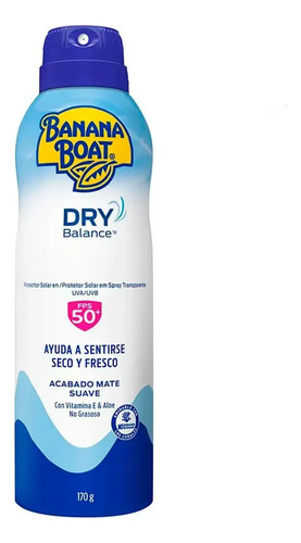 D_657026-Mlc113768467295_062026-O.jpg Banana Boat Dry Balance 50 Fps 170 G - Imagen 1