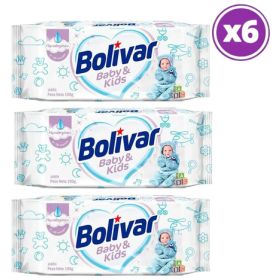 Pack 06 Bolivar Jabon En Barra Cuidado Bebe Y Niños 190g