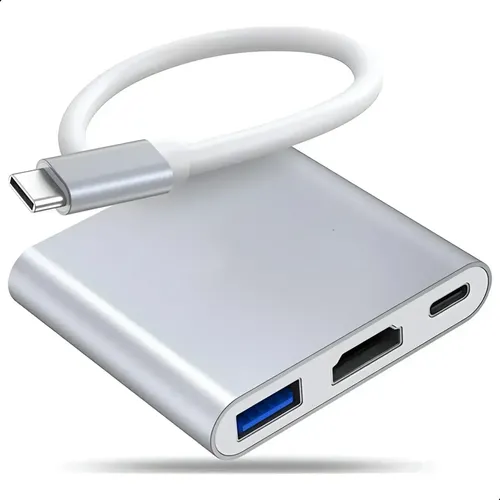 D_663137-Mlc112589662032_062026-O.webp Adaptador Usb C A Hdmi - 4K - Usb Carga - Imagen 1