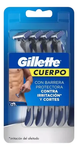 D_663587-Mlc110940608538_052026-O.webp Gilltte Cuerpo Maquinas De Afeitar 4 Unidades - Imagen 1