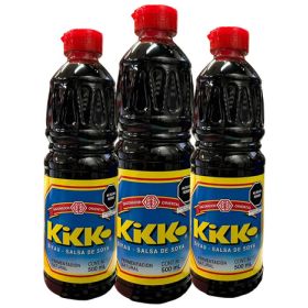 PACK 03 SALSAS DE SOYA KIKKO 500ML