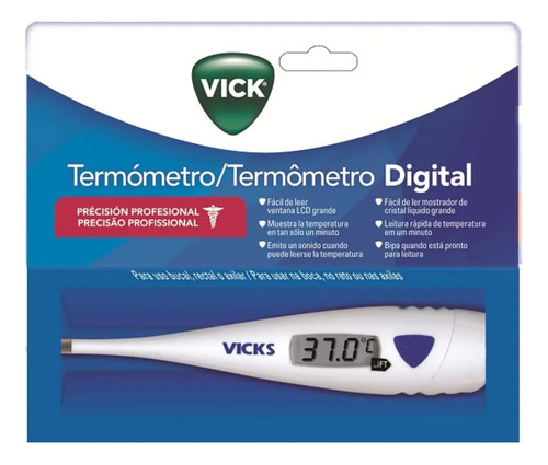 D_667014-Mlc112590406084_062026-O.jpg Vick Termómetro Digital Precisión Profesional V900-Csp Blanco - Imagen 1