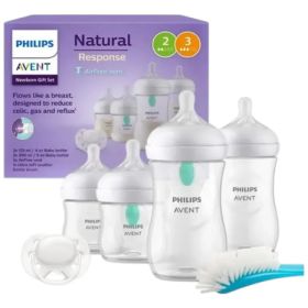 Set Mamaderas Natural Respon Con Chupete Y Cepillo Scd657/11