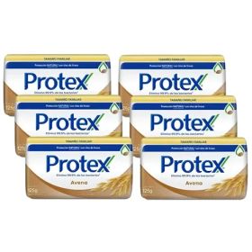 Pack 6 Protex Jabón Barra Antibacterial Avena 125gr