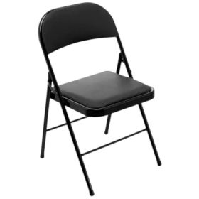 Silla Plegable Negra Ideamarketspa Color Negro