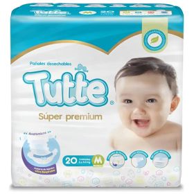 TUTTE SUPER PREMIUM PAÑALES DESECHABLES TALLA M 20 U