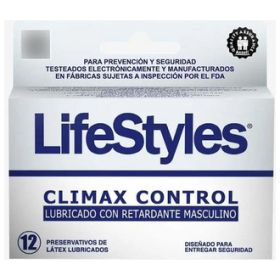 Preservativos Lubricados Climax Control 12u Lifestyles