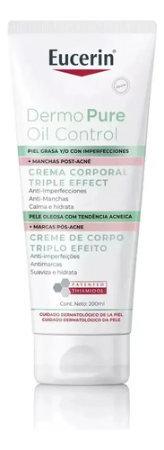 D_688194-Mlc113767404077_062026-O.jpg Eucerin Dermo Pure Oil Control Crema Corporal 200Ml - Imagen 1