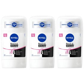 Nivea Black Clear Barra Antitranspirante 50ml X3