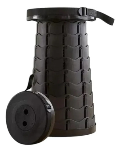 D_692698-Mlc112754970559_062026-O.jpg Taburete Camping Plegable Fliperex Negro Portátil 100Kg - Imagen 1