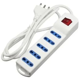 Alargador Electrico Multiple Cinco Enchufe 1,5 M Blanco