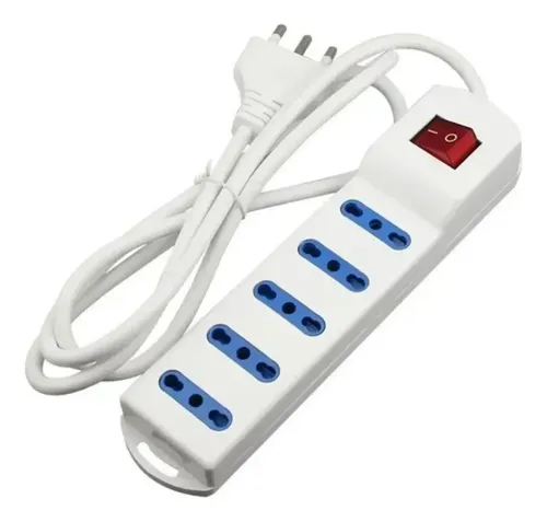 D_694939-Mlc113767402209_062026-O.webp Alargador Electrico Multiple Cinco Enchufe 1,5 M Blanco - Imagen 1