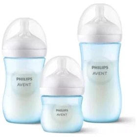 Set Triple Pack Azul Avent Scd838/29 125ml+ 260ml Y 330ml