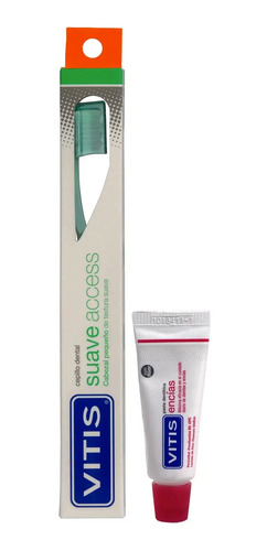D_697064-Mlc52021936359_102022-O.jpg Vitis Cepillo Suave 01 Unidad + Mini Pasta Blanco - Imagen 1