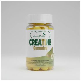 Green Medical Creatina 2500mg 60gomitas 100% Pura Naranja