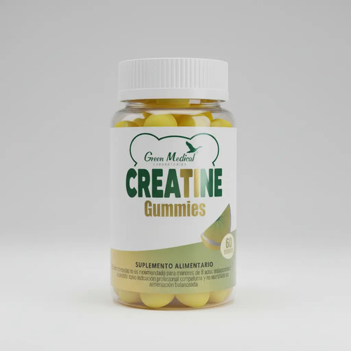 D_698761-Mlc101182984970_122025-O.jpg Green Medical Creatina 2500Mg 60Gomitas 100% Pura Naranja - Imagen 1