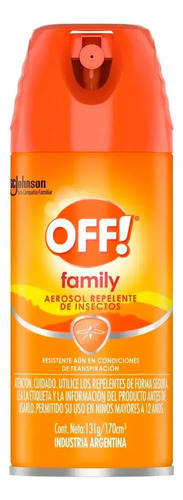 D_702043-Mlc113768759051_062026-O.jpg Off Family Repelente De Insectos 131 G - Imagen 1
