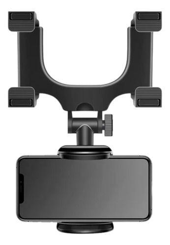 D_704217-Mlc108490963358_032026-O.jpg Soporte De Celular Universal Para Auto Retrovisor Negro - Imagen 1