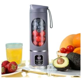Batidora Y Licuadora Portatil 500ml 25w Usb Gris Gris