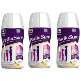 Pack Pediasure Líquido Sabor Vainilla, Nutrición Infantil Con Vitaminas Y Minerales (3 Unidades)