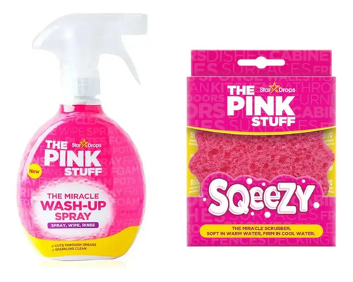 D_712789-Mlc98127961089_112025-O.jpg The Pink Stuff Lavalozas Wash Up 500Ml Y Esponja Squeezy - Imagen 1