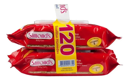 D_716939-Mlc50683264264_072022-O.jpg Pack Simonds Toallitas Húmedas Baby Care - Imagen 1