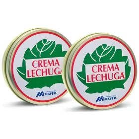 Pack 02 Crema Lechugas 60ml C/u Lata