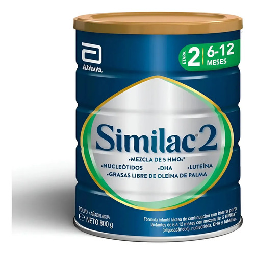 D_719231-Mlc113767760955_062026-O.jpg Abbott Similac Formula Para Lactantes Etapa 2 800G - Imagen 1
