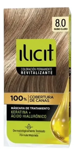D_723512-Mlc112589315524_062026-O.webp Tintura Permanente Ilicit Color 8/0 Rubio Claro 80 Rubio Claro - Imagen 1