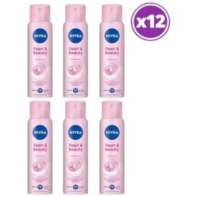 Pack 12 Nivea Pearl Y Beauty Desodorante Spray 150ml
