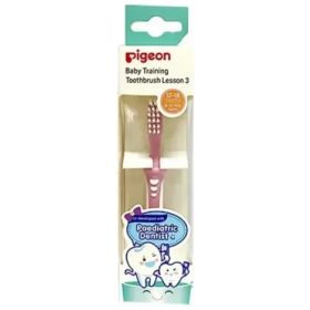 PIGEON CEPILLO DENTAL PARA BEBE 12 A 18 MESES ROSA