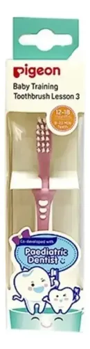 D_728899-Mlc113768906827_062026-O.webp Pigeon Cepillo Dental Para Bebe 12 A 18 Meses Rosa - Imagen 1