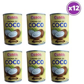 Pack 12 Cusco Crema De Coco 400 Ml