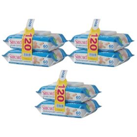 Pack Simonds Toallitas Húmedas Baby Care 120u X3
