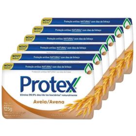 Protex Pack 06 Jabón Antibacterial Avena 125gr C/u