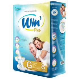 Pañal Adulto Win Plus Talla G Paquete De 8 Unidades Talle Grande