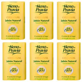 Pack De 6 Unidades Jabon Natural 150g Heno De Pravia