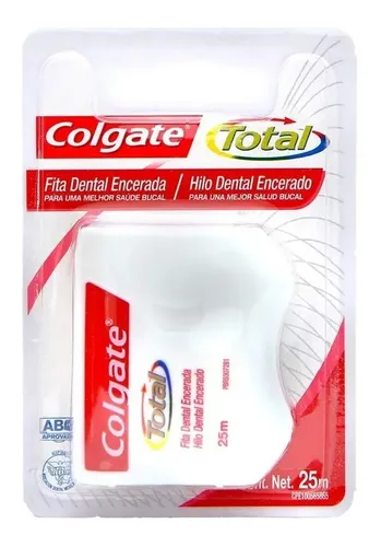 D_737872-Mla99389923316_112025-O.webp Hilo Dental Encerado Colgate Total 12 Limpieza Bucal 25M Sin Sabor - Imagen 1