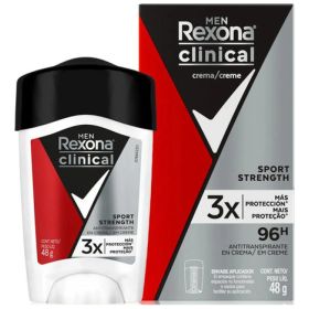 REXONA CLINICAL ANTITRANSPIRANTE EN CREMA SPORT STRENGTH 48G