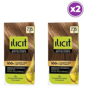 Pack 02 Elicit Tinte Para Pelo Color Miel 7.35 45 G 7.35 Miel