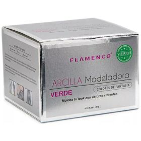 Flamenco Arcilla Modeladora Verde Para El Cabello 120 G