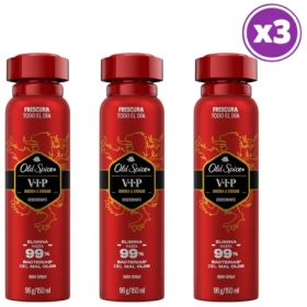 Pack 03 Old Spice V.i.p Desodorante Spray 96g